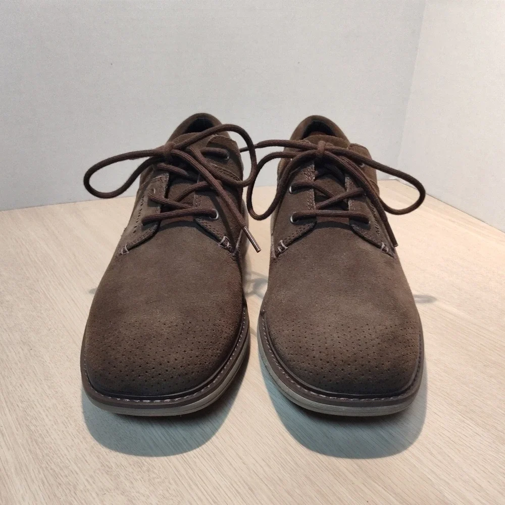 Merrell Black Slate Suede Oxford Shoes Mens 13 Brown Lace Up Dress Casual J94379
